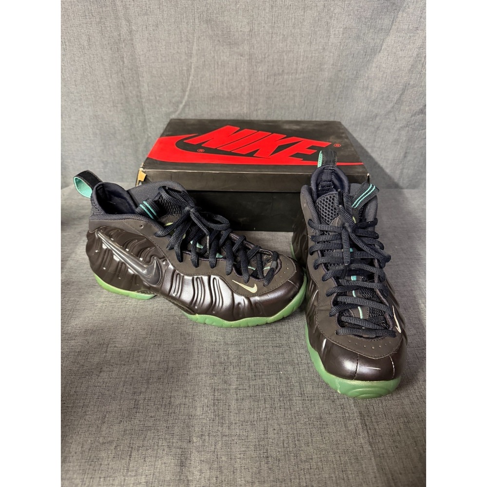 Nike Air Foamposite Pro Size 8.5,  Dark Obsidian Blue/Aquamarine, Model 624041